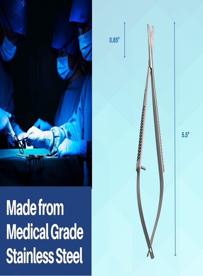 ARTMAN INSTRUMENTS Spring Action Micro Snip Stitch Removing Castroviejo Scissors 5.5 Inches for Fine Stitch Removal, Embroidery, and Micro Surgical Sutures - Image 5