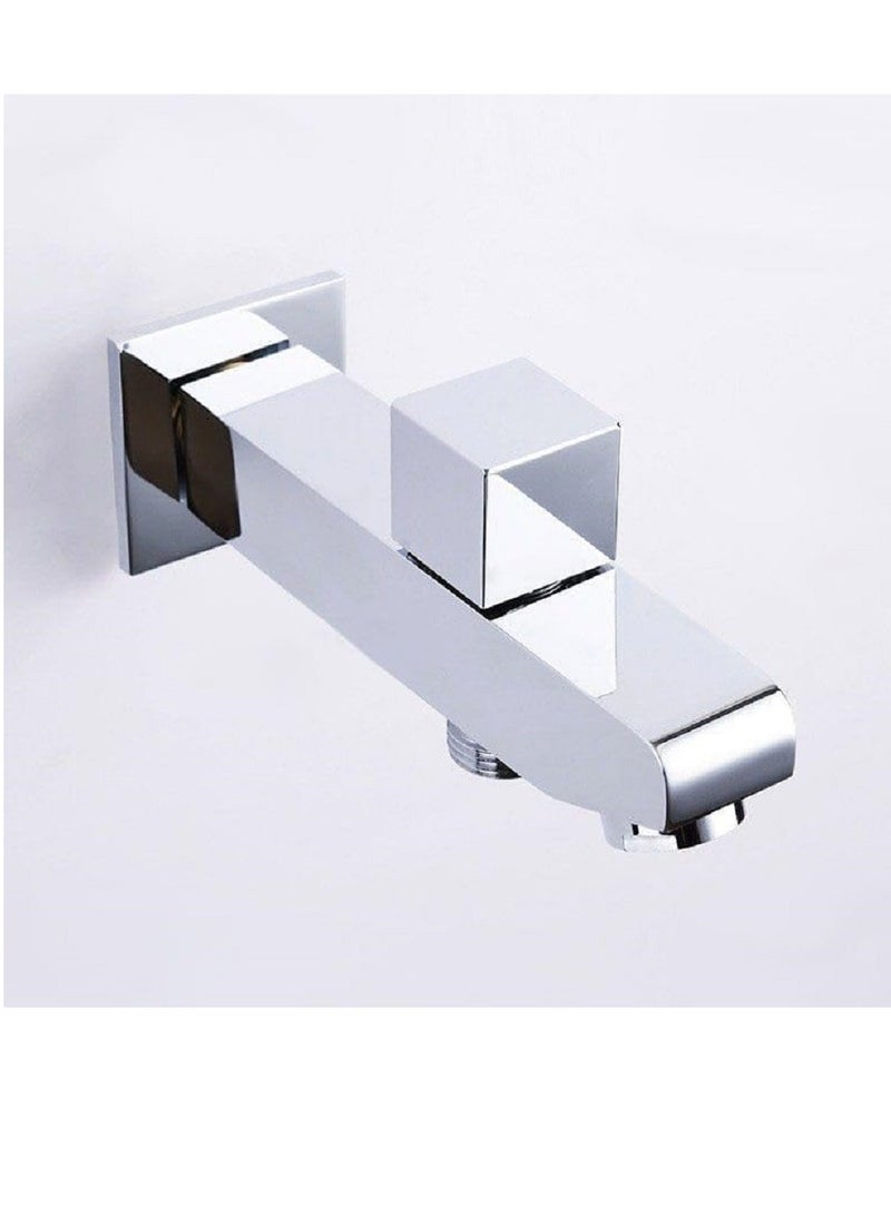 STINGER Square Shower Faucet Two Lines Chrome Wall Mount Bathroom Basin Faucet Single Handle Shower Mixer Tap Bathtub Mixer Tap - Image 3