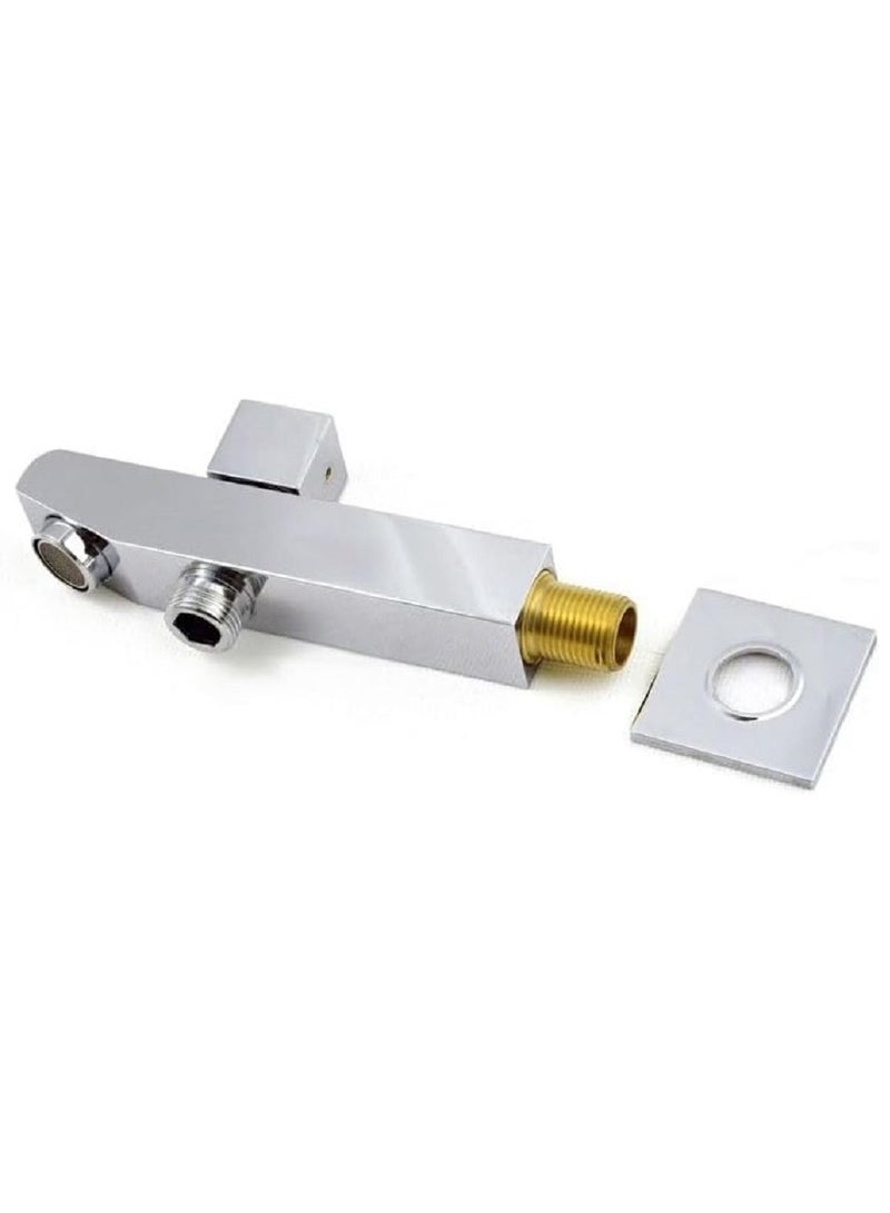 STINGER Square Shower Faucet Two Lines Chrome Wall Mount Bathroom Basin Faucet Single Handle Shower Mixer Tap Bathtub Mixer Tap - Image 1