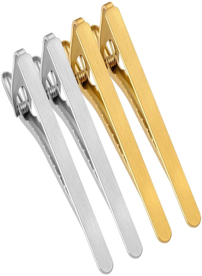 HAWSON Tie Clips for Big and Tall Men - 4 PCS Tie Bars Set for Men's tie (3''-3.25'') in Gift Box, Suitable for Wedding Business Christmas Meeting and Daily Life. - Image 1