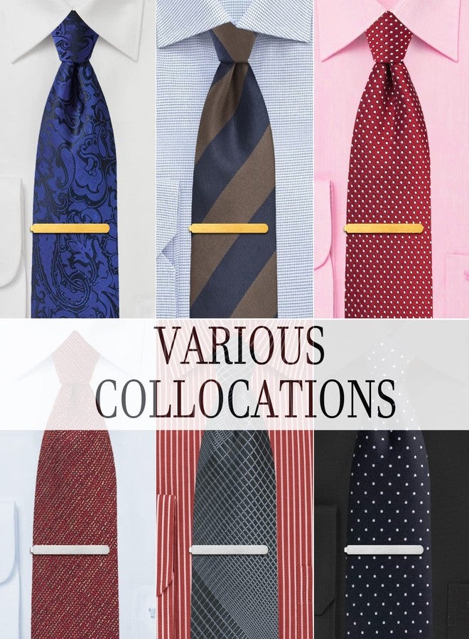 HAWSON Tie Clips for Big and Tall Men - 4 PCS Tie Bars Set for Men's tie (3''-3.25'') in Gift Box, Suitable for Wedding Business Christmas Meeting and Daily Life. - Image 5