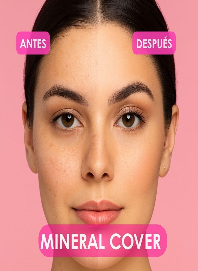 Pink Up | Mineral Cover |Compact Powder | Matte velvety finish | Long-lasting oil control | Makeup | Setting powder | Lightweight pressed formula | Sand shade | Model PKM400 - Image 5