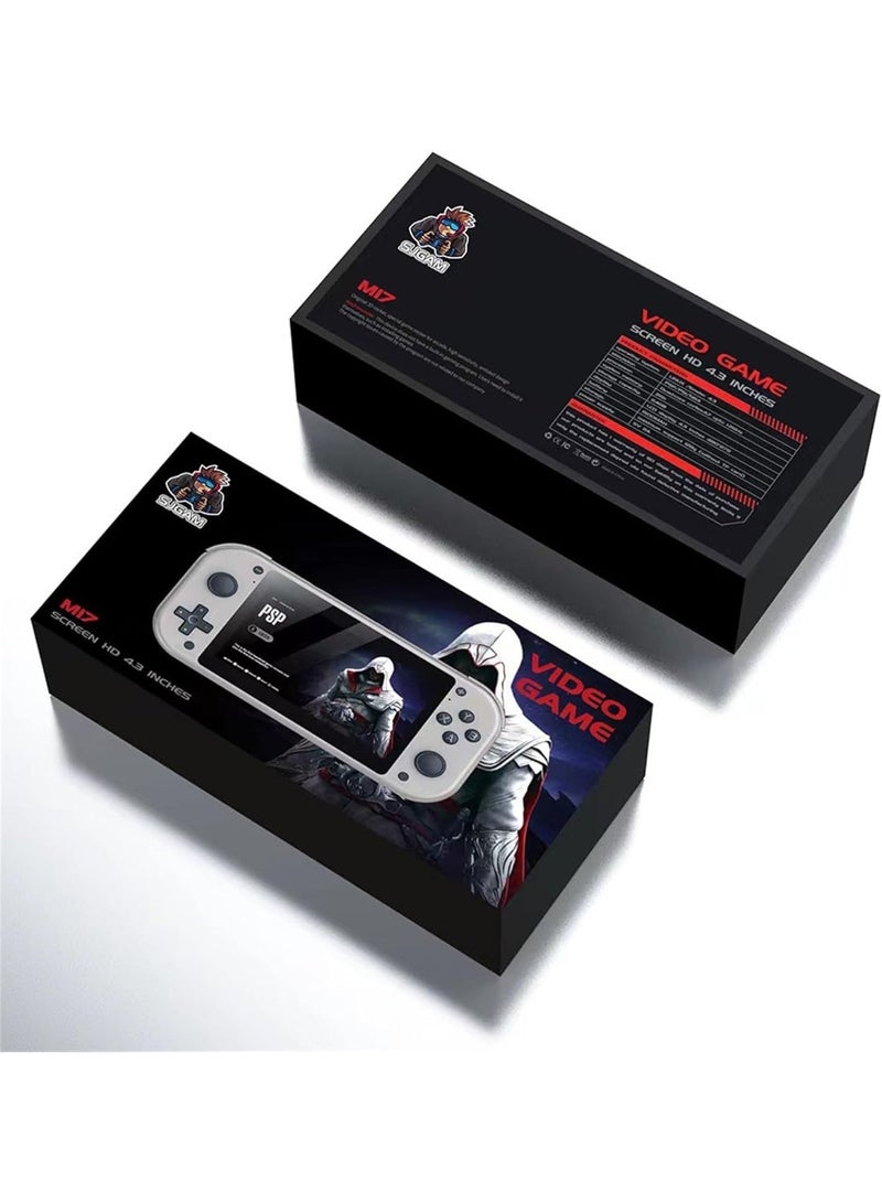 ELTRAZONE M17 Portable Game Console – 4.3-Inch HD Display, Built-in 10000 Classic Games – Handheld Gaming Device with Dual Joystick, Save/Load Function, TV Output – Lightweight Retro Gaming Console for Kids & Adults – Supports Arcade, GBA, NES & More - Image 3