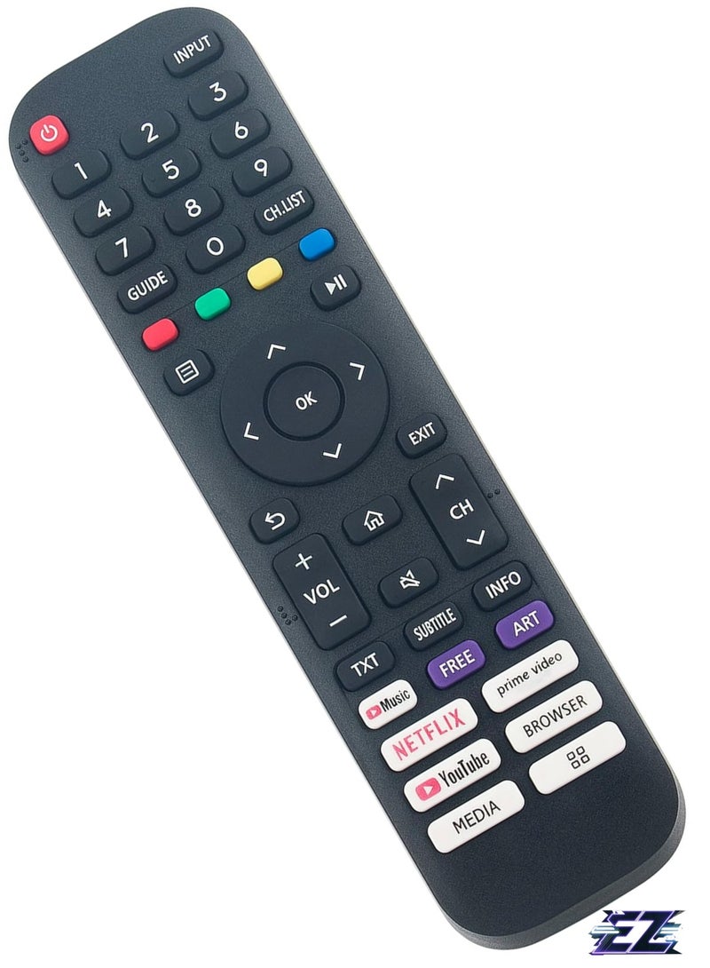 ELTRAZONE Replacement Remote Control EN2J30H Fit for Hisense Vida Smart TV 2020 32A45GV 40H5G 40A4GV 40A40GV 40A40GMV 40H55G 40A4HV 40A4070GMV 43H6G 43H77G 43V6G 43V6G A60G 43A60H 43A60GMV 43A6010GMV 43A6070GMV with battery - Image 2