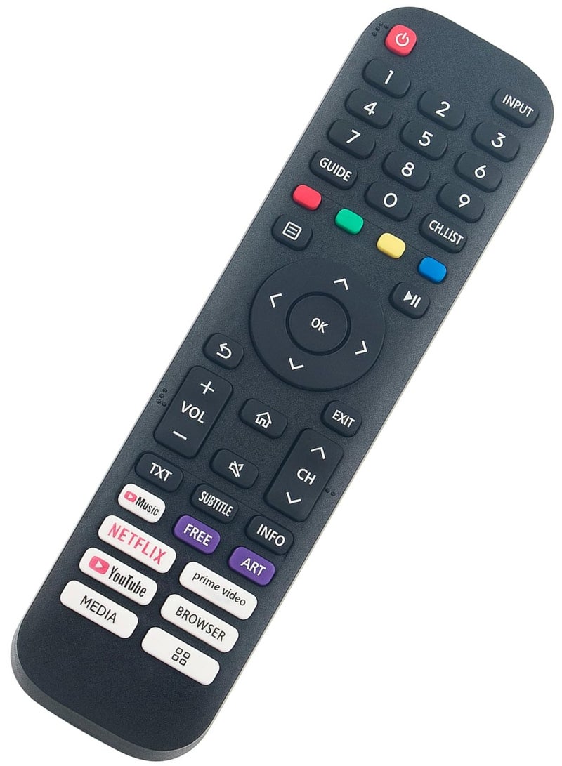 ELTRAZONE Replacement Remote Control EN2J30H Fit for Hisense Vida Smart TV 2020 32A45GV 40H5G 40A4GV 40A40GV 40A40GMV 40H55G 40A4HV 40A4070GMV 43H6G 43H77G 43V6G 43V6G A60G 43A60H 43A60GMV 43A6010GMV 43A6070GMV with battery - Image 3