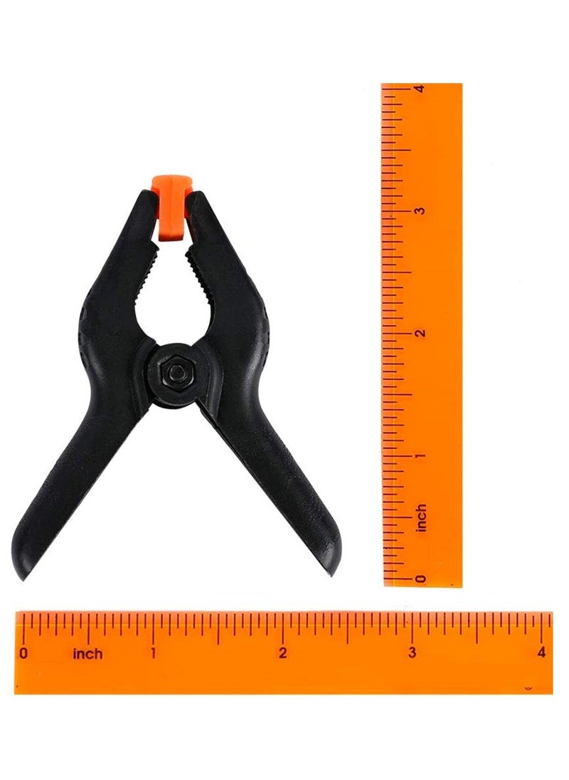SYOSI - Small Spring Clamps, SYOSI 10 Packs of 3.5 Inch Plastic Professional Heavy Duty Clips for Crafts, Backdrop Stand, Photography, Home Improvement - Image 1