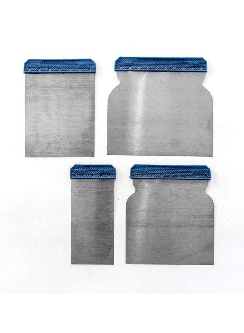 ROBUSTLINE Robustline Drywall Steel Square Scraper Putty Knife Set 50, 80,100,120MM, 4pcs set  - Image 2