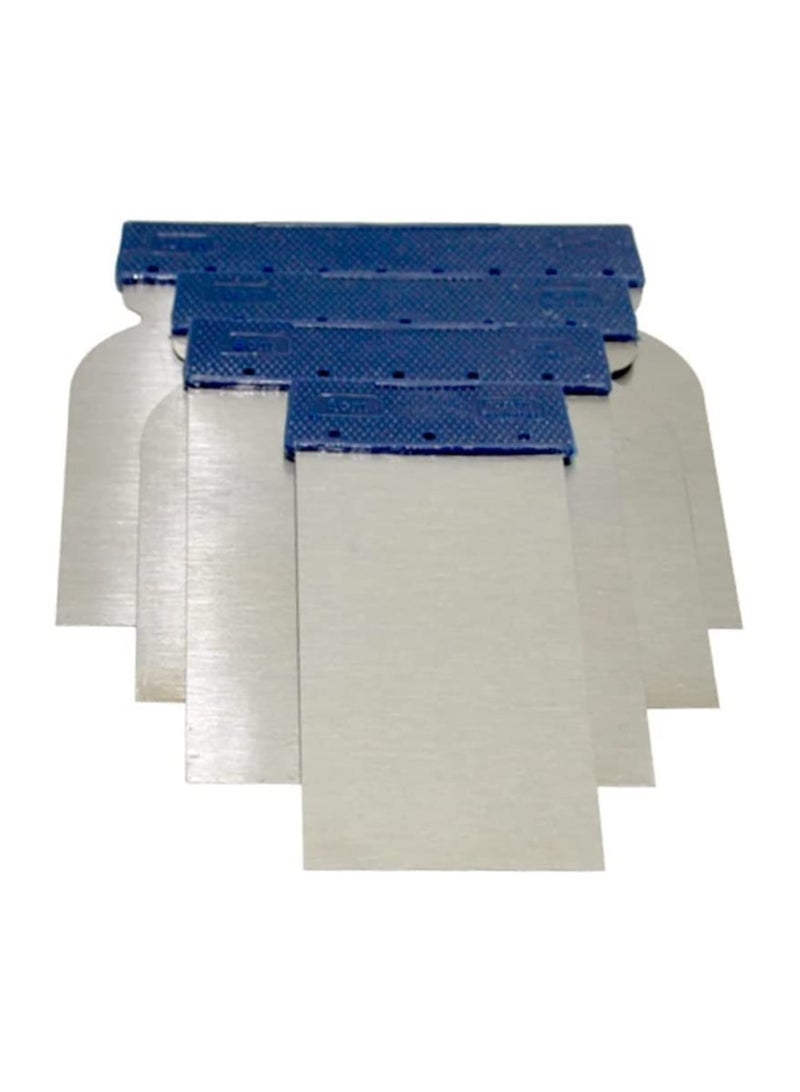 ROBUSTLINE Robustline Drywall Steel Square Scraper Putty Knife Set 50, 80,100,120MM, 4pcs set  - Image 1