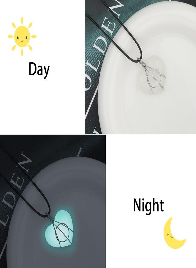 BENBIYO Werewolf Heart Glowing Moonstone Necklace Willa Glow in the Dark Dress Up Accessories - Image 2