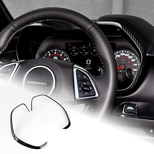 AIRSPEED for Camaro Speedometer Frame Sticker Frame Sticker Dashboard Center Tachometer Carbon Fiber Interior Trim Accessories Compatible with Chevrolet Camaro 2016-2021 (Black) - Image 1
