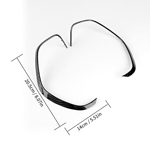 AIRSPEED for Camaro Speedometer Frame Sticker Frame Sticker Dashboard Center Tachometer Carbon Fiber Interior Trim Accessories Compatible with Chevrolet Camaro 2016-2021 (Black) - Image 2