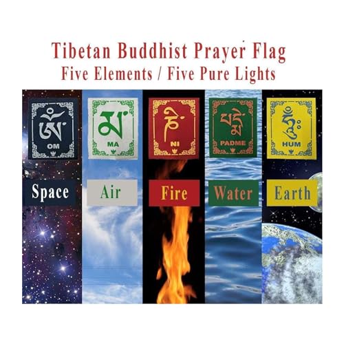 PANCIKAA Tibetan Prayer Flag for Car | Peace Mantra Leh Ladakh Flag For Car | Home Decoration Wall Hanging Decor Buddha Om Mani Padme Hum (4.5Ft. Multicolor) - Image 3