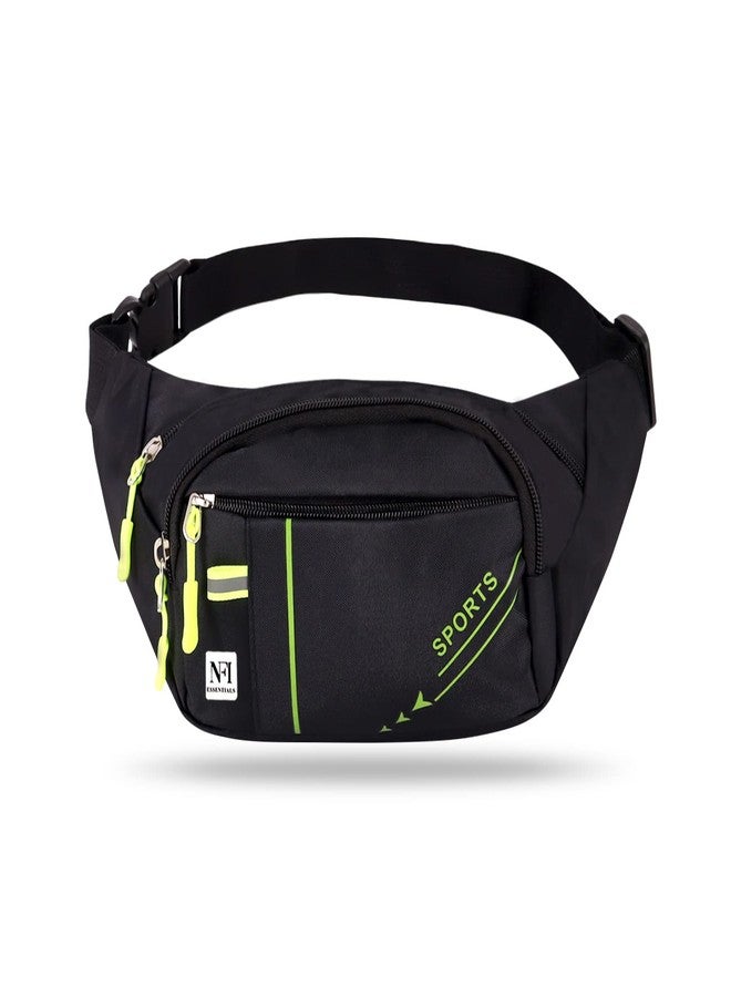 NFI essentials Waist Chest Bag for Men Women Belt Sling Pouch Crossbody Unisex Crossover Fanny Pack One Side Travel Hiking Zip Bag Multipurpose Adjustable Strap Shoulder Running Money Phone Bag - Image 1