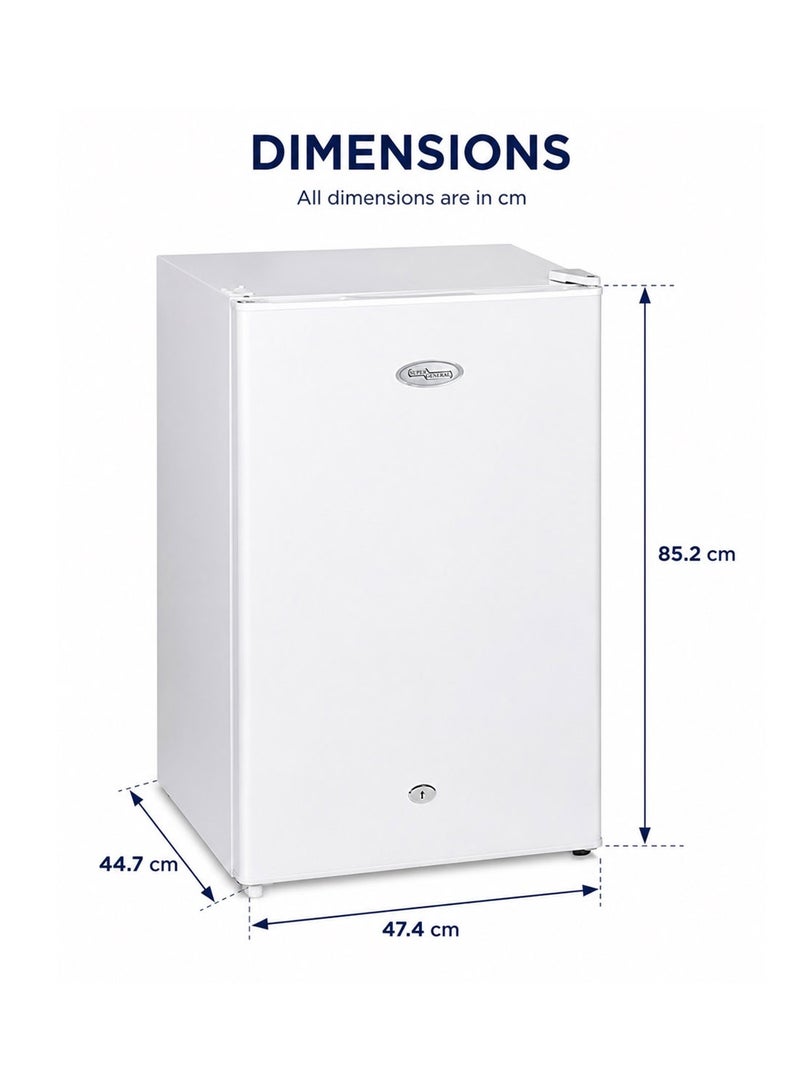 SUPER GENERAL 110 Liters Gross, 90 Liters Net Single Door Defrost Refrigerator, White - SGR131H1E SGR131H1E Silver White - Image 4