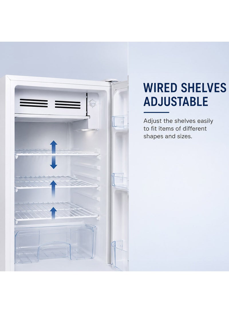 SUPER GENERAL 110 Liters Gross, 90 Liters Net Single Door Defrost Refrigerator, White - SGR131H1E SGR131H1E Silver White - Image 3