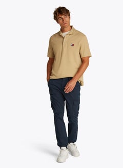 TOMMY JEANS Regular Fit Branded Neck Short Sleeve Polo  - Image 4