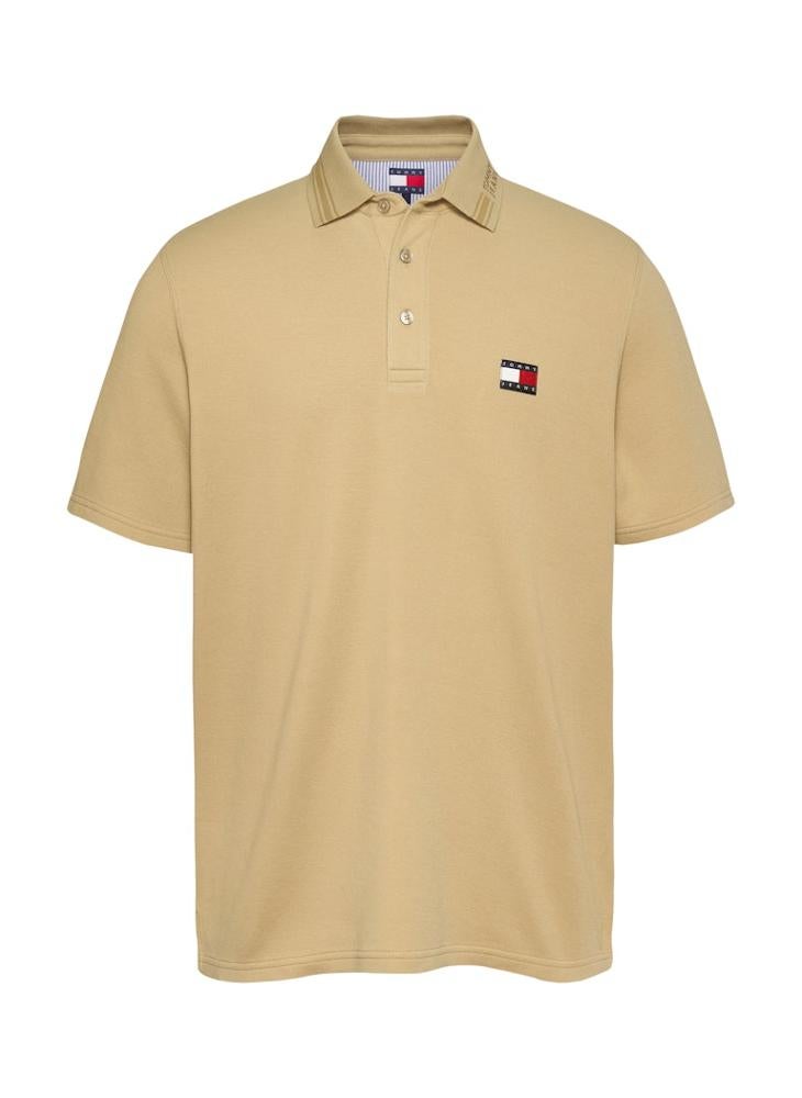 TOMMY JEANS Regular Fit Branded Neck Short Sleeve Polo  - Image 5