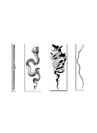 4 Sheet Yeahgoshong Black Snake Temporary Tattoos For Men Women Neck Arm Body Art Waterproof Fake Tattoo Stickers Flash Decals - pzsku/ZCBADA144C552C269FAD8Z/45/_/1735960057/1c5f4b5c-b901-4d14-bc87-e790e1aefa02