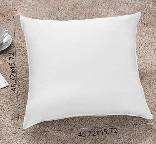 AVI Soft & Fluffy Micorfiber Filled Hotel Quality Premium Cushions Filler Set of 8, 18 x 18 Inch, Decorative Cushion for Sofa, Bed, Throw Pillow Insert, Office (White) - Image 4