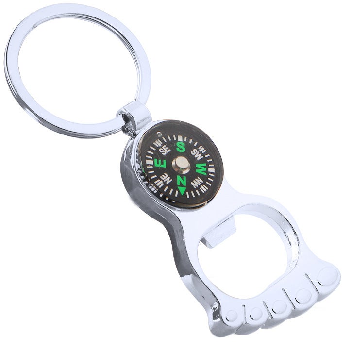 Creative Metal Keychain Bottle Opener with Custom Laser Engraving RZ-358 Compass Bottle Opener