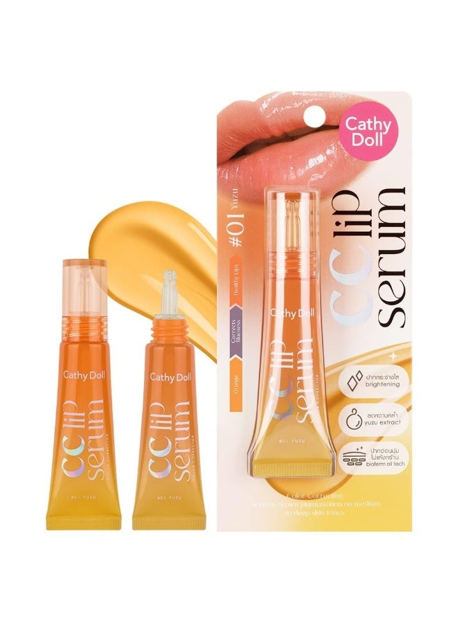 كاثي دول سيروم الشفاه Cathy Doll CC Yuzu #01 – خلاصة تفتيح الشفاه بخلاصة اليوزو، 6 مل - Image 2