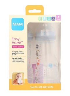 MAM Easy Active Baby Bottle 4 Months 2 Count  - Image 1