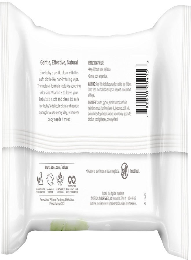 Burt's Bees Baby Chlorine-Free Wipes, 72 Count (Pack of 1) - Packaging May Vary - Image 3