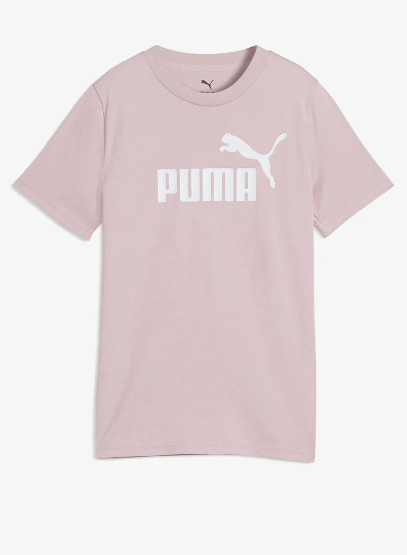 Puma Misty Pink Youth Essential No. 1 Logo T-Shirt for Women | Best Price UAE
