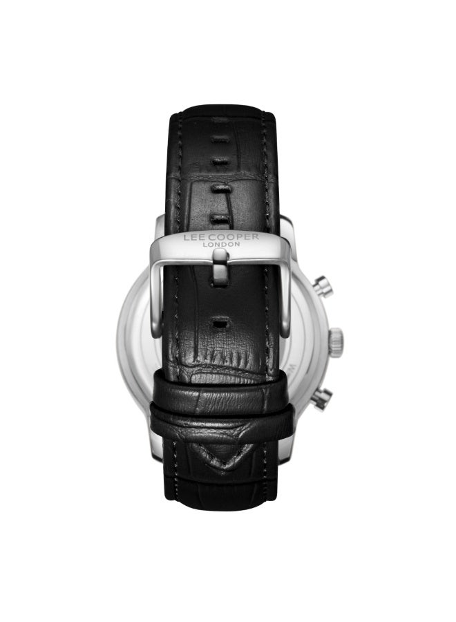 Lee Cooper ساعة متعددة الوظائف للرجال من الجلد LC08186.531 - 43 مم - Image 4