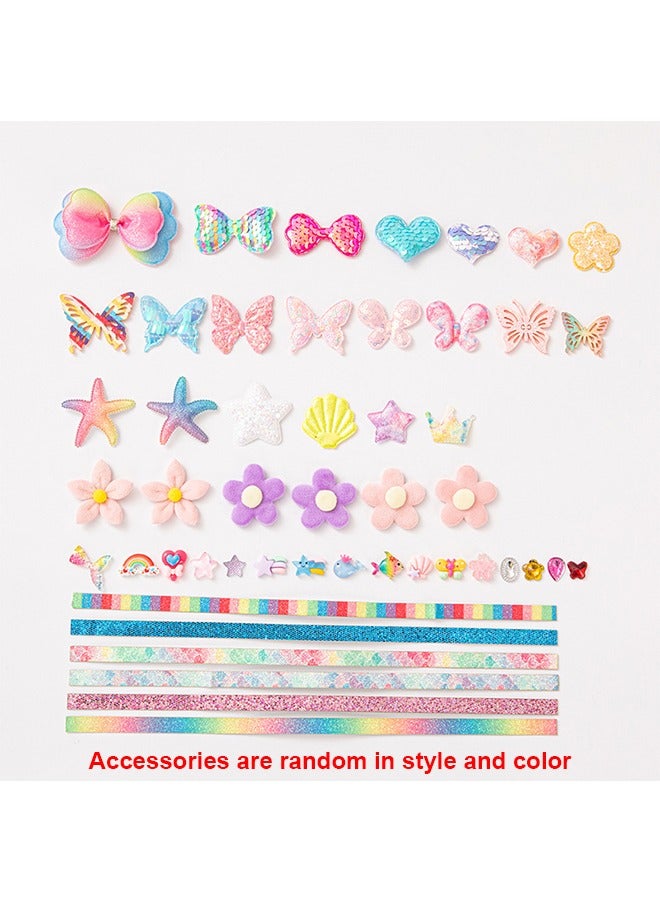 55Pcs Headband Making Kit for Girls, Desigh Your Own Headbands, DIY Headband Making Kit, Girls Hair Accessories for Kids Ages 5-12, Fashion Crafts Set for Girls - Image 5