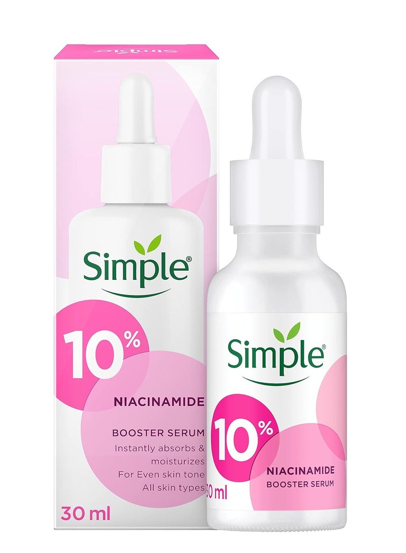 Simple Booster Serum 10% Niacinamide Provides Even Skin Tone 30 ml - Image 1