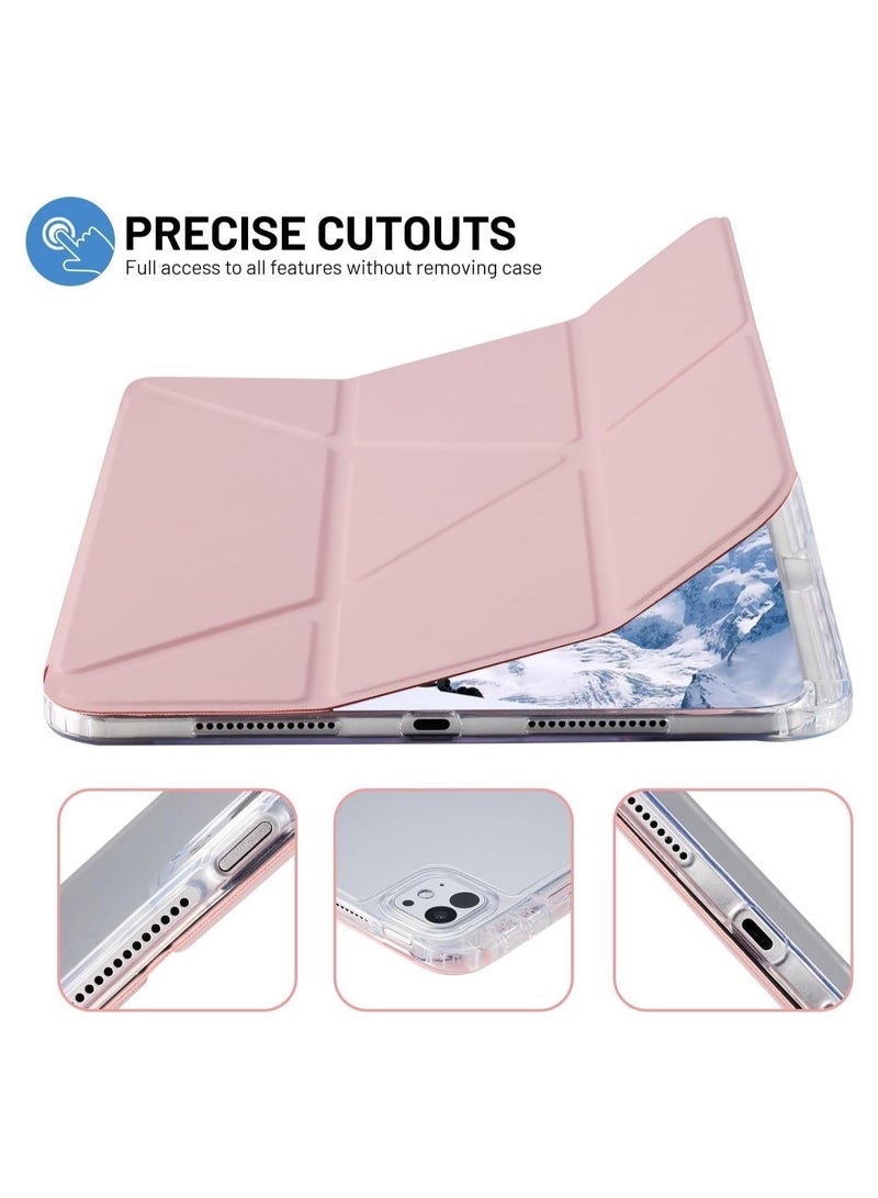 SmartGrist iPad Pro 11 Case 2024 (5th Generation, M4) – Pencil Holder, Adjustable Stand, Auto Sleep/Wake, Supports Apple Pencil Pro/USB-C, Slim Protective Case, Pink - Image 4