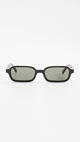 Le Specs Pilferer Sunglasses - Black, Rectangle, Women's, Contempory 90s Style - Image 2