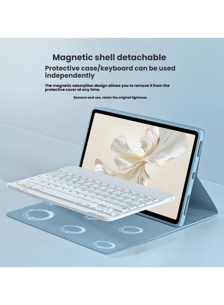 Arabic and English Keyboard Case Compatible with Honor Pad 10 12.1-inch (2025) with Multi-View Stand, Wireless Bluetooth Keyboard Case - Image 3