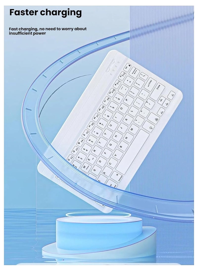 Arabic and English Keyboard Case Compatible with Honor Pad 10 12.1-inch (2025) with Multi-View Stand, Wireless Bluetooth Keyboard Case - Image 4