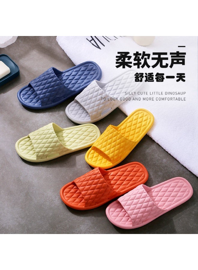 LBathroom Anti-slip Shower Indoor Soft Light Weight Flat Sandals Slippers for Indoor Outdoor ight green 38-39 - Image 4