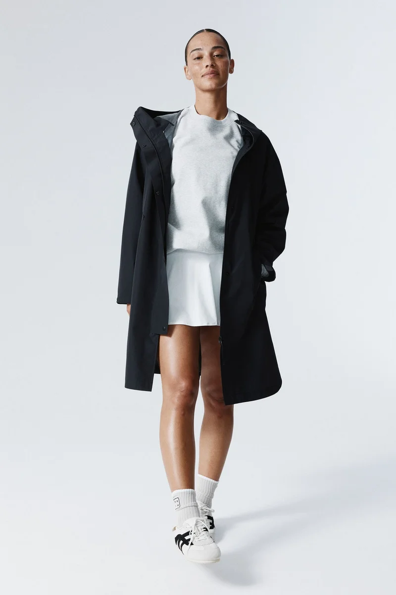 اتش اند ام معطف باركا مقاوم للمطر من نسيج ستورم موف