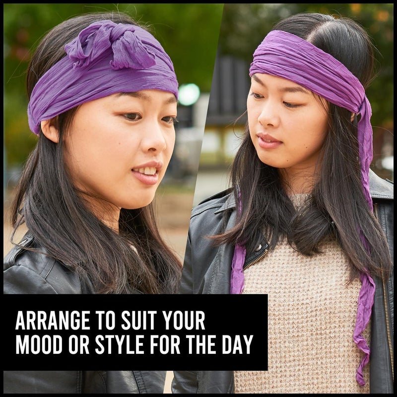 Charm Womens Pirate Headband Headwrap - Turban Head Scarf, Pirate Bandana for Men, Festival Accessories, Boho Hair Band, Unisex Halloween Bandana - Image 3