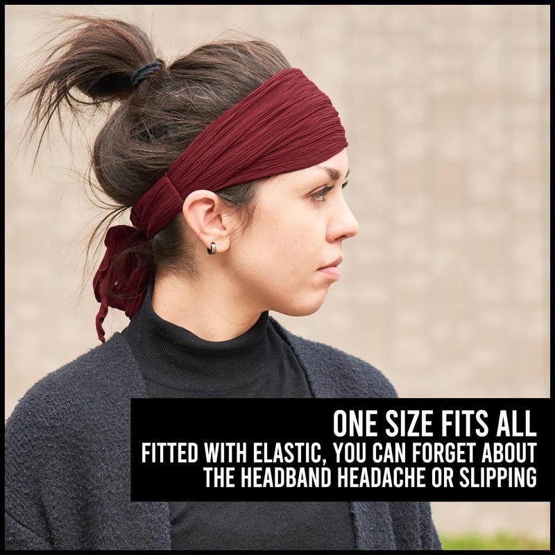 Charm Womens Pirate Headband Headwrap - Turban Head Scarf, Pirate Bandana for Men, Festival Accessories, Boho Hair Band, Unisex Halloween Bandana - Image 5