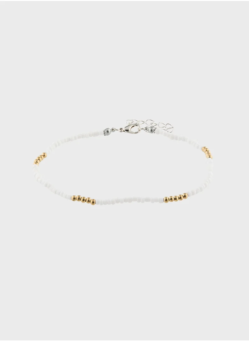 Ginger Beaded Anklet