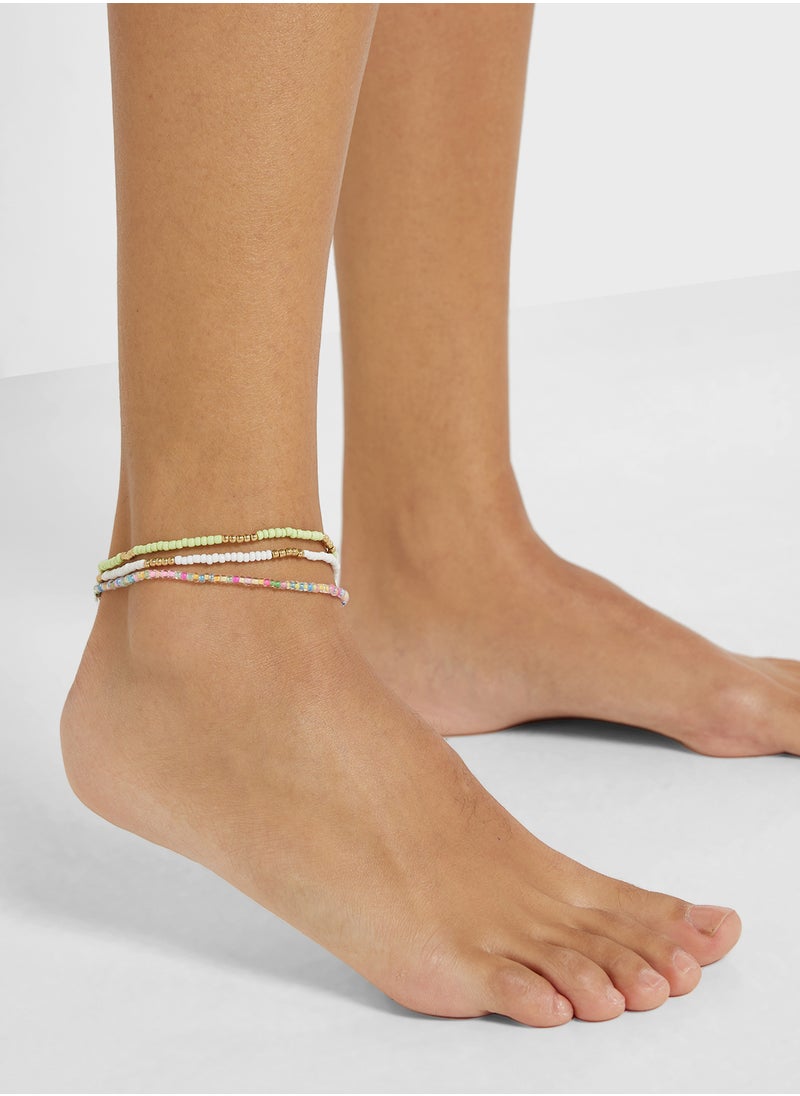 Ginger - Beaded Anklet - Image 1