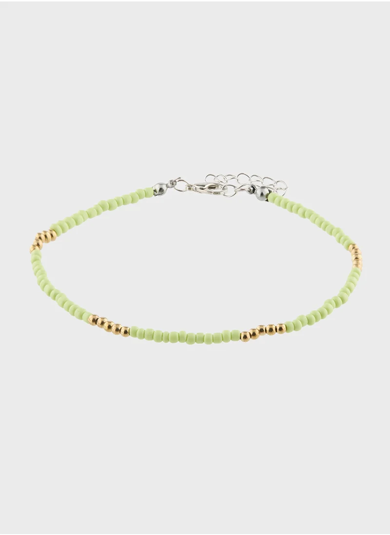 Ginger Beaded Anklet
