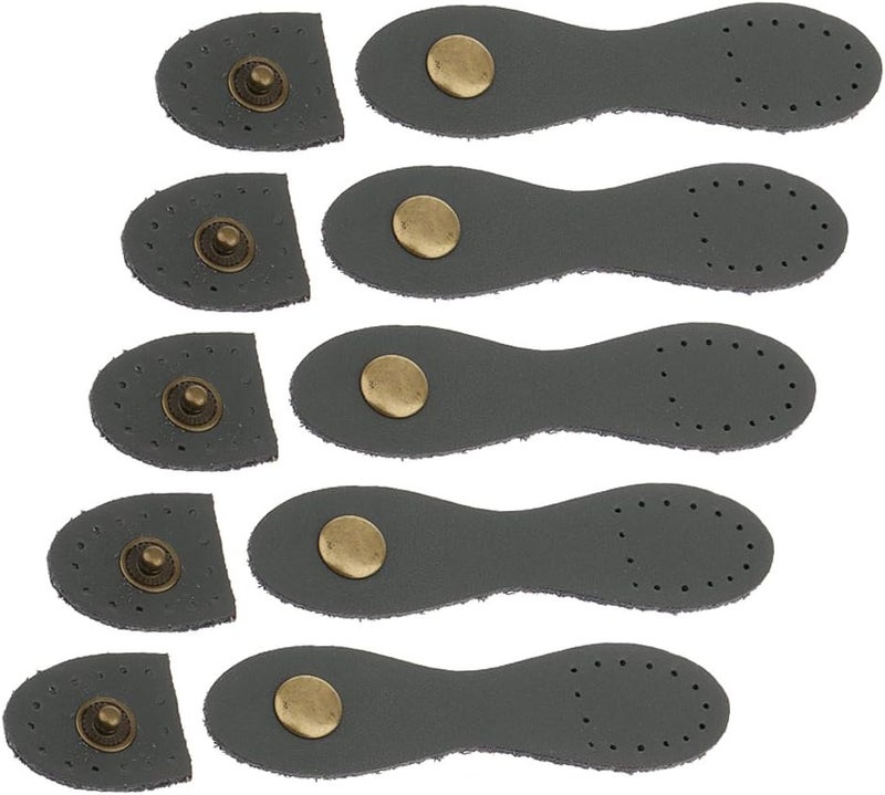 klarako 5 Set Magnetic Sp Buckles Bag Making Fastener Replacement Sewing Buttons Handbag Leather Craft - Grey - Image 5