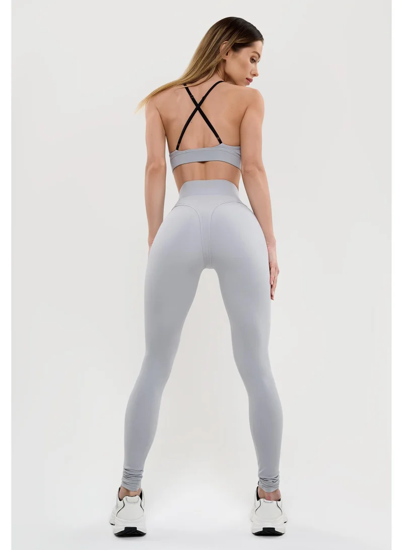 Bona Fide Magnetic Gray Magnetic High Waist Gym Leggings for Women for Women | Best Price UAE