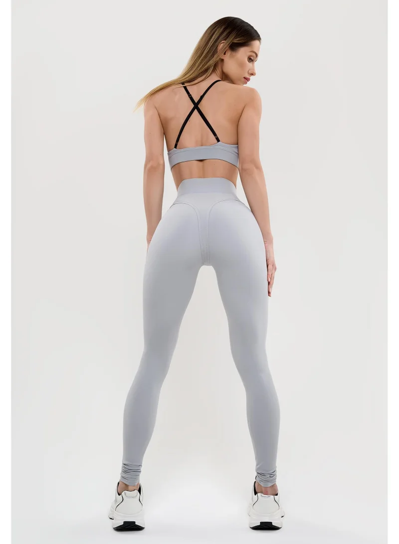 Bona Fide Magnetic Gray Magnetic High Waist Gym Leggings for Women | Best Price UAE