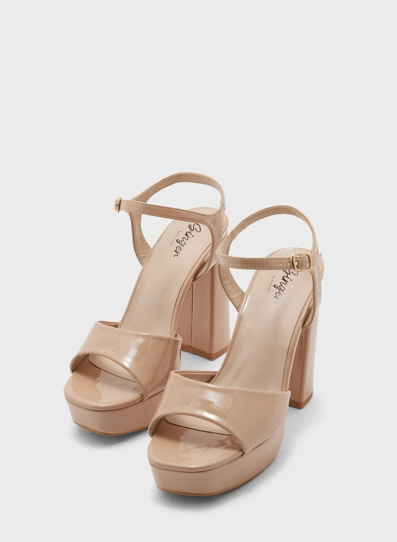Ginger Heeled Platform Sandals