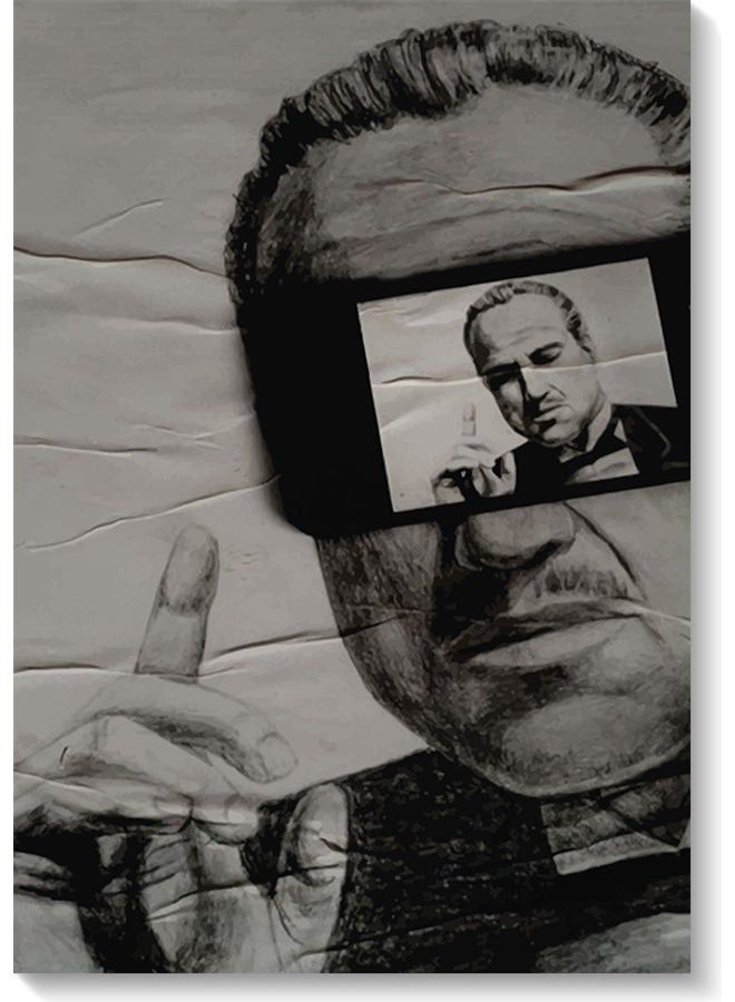 RYN The Godfather Wall Art Multicolour 40x60cm - Image 1