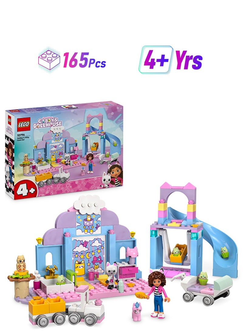 LEGO Gabby’s Dollhouse Gabby’s Kitty Care Ear Animal Playset for Kids, Pet Pretend-Play Entertainment Toy with Slide and Figures, Gift for Girls and Boys Aged 4 and Over 10796  - Image 1