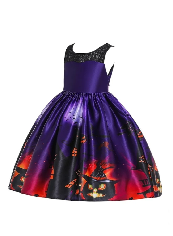 دىدانيالا فستان بدون أكمام بطبعة الهالوين - بنفسجي