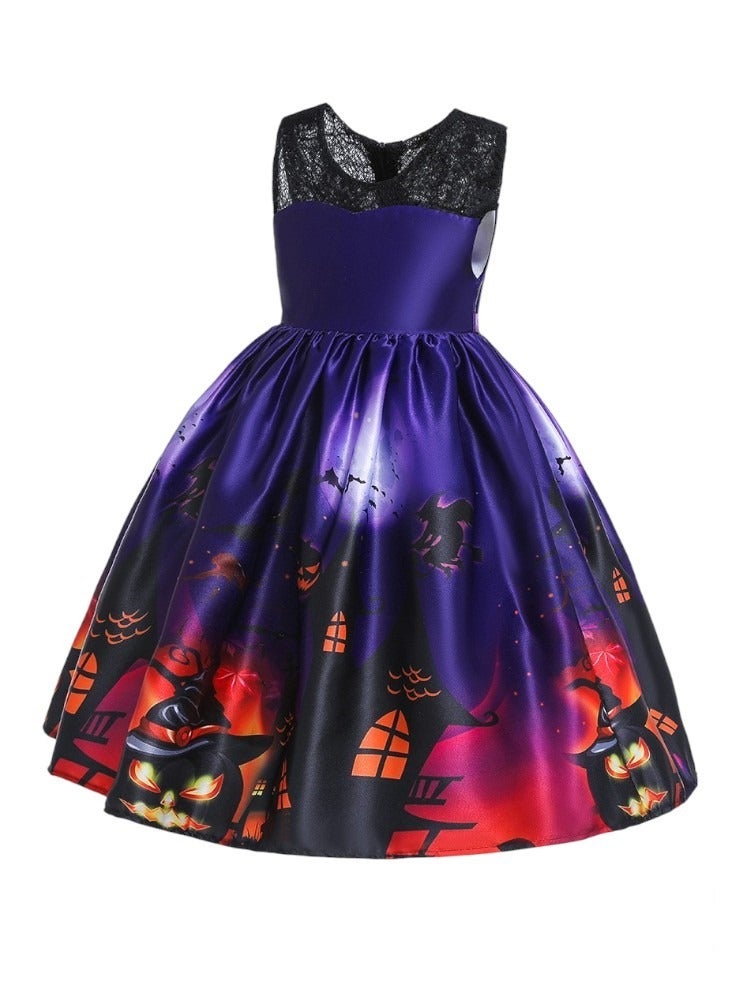 دىدانيالا فستان بدون أكمام بطبعة الهالوين - بنفسجي - Image 4